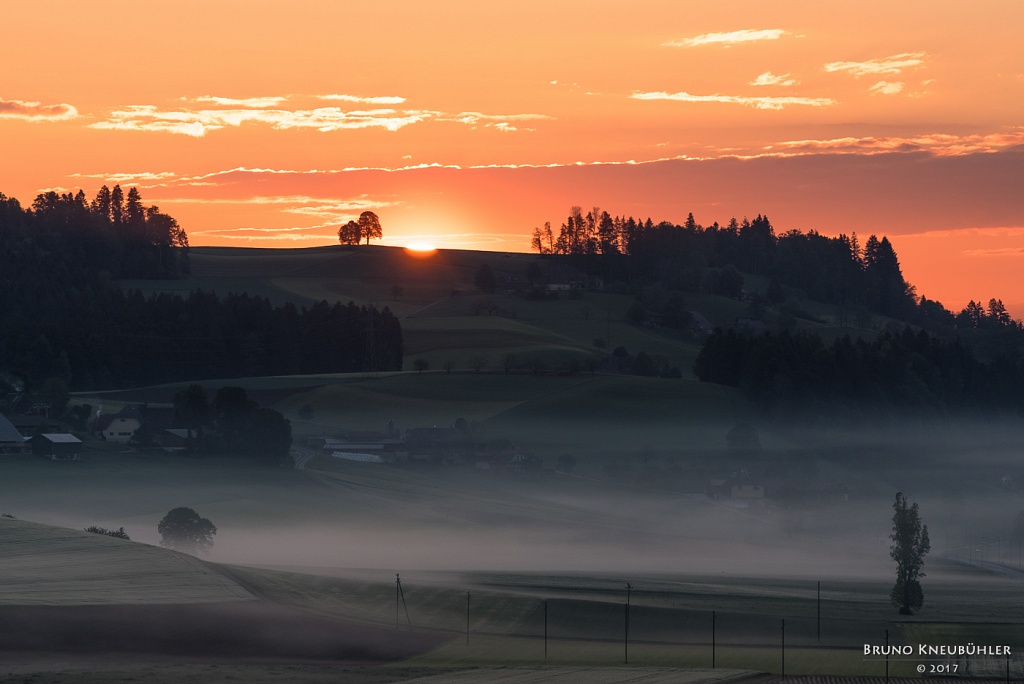 Morgenrot im Emmental